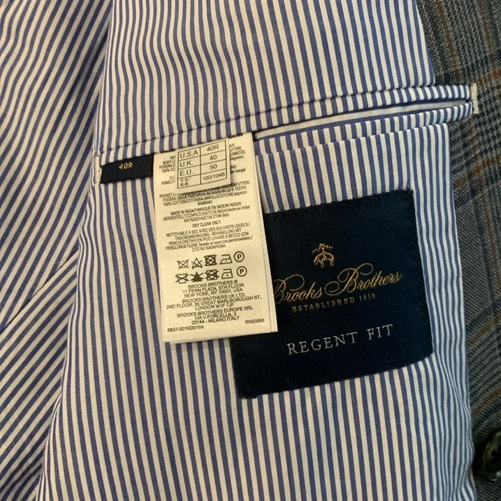 Brooks brothers double breasted blazer, 40R